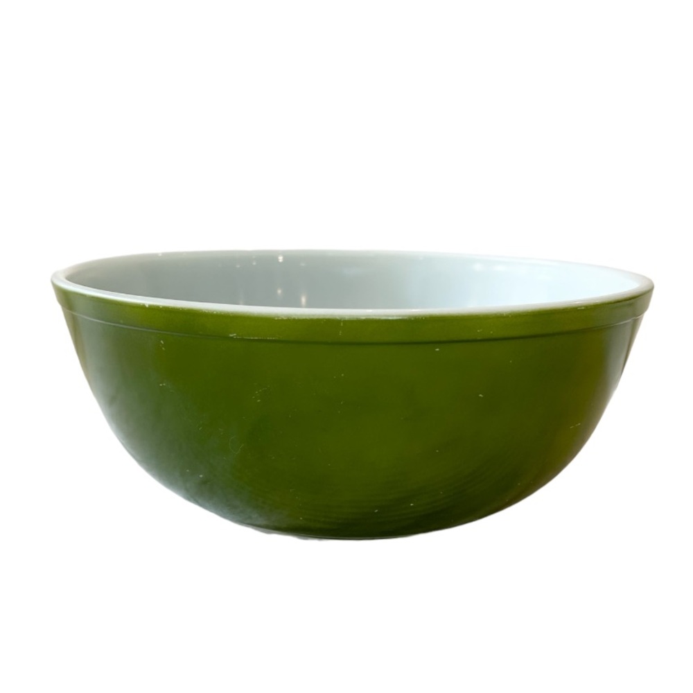 Pyrex 404 Verde Avocado Green 4 Qt Mixing Bowl
